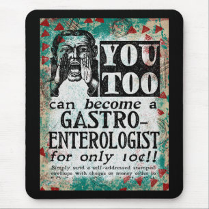 Mousepad Torne-Se Um Rato Gastroenterologista Pad Retro Eng