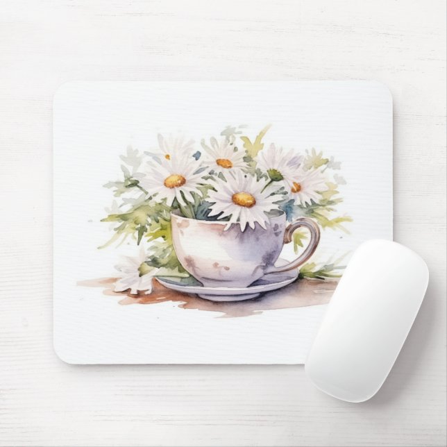 Mousepad Torneiras De Água Na Taça De Café Com Saucer (Com mouse)