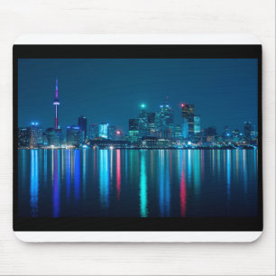 Mousepad Toronto Canadá - Linha da Noite sobre Água Colad