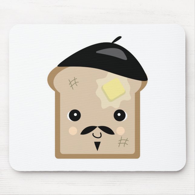 Mousepad torrada francesa fofa (Frente)