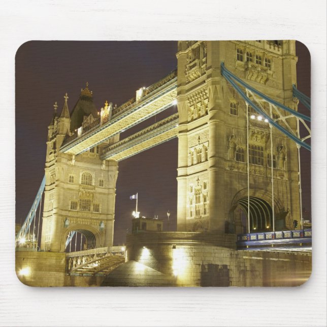 Mousepad Torre Bridge e Rio Tâmisa ao crepúsculo, Londres, (Frente)