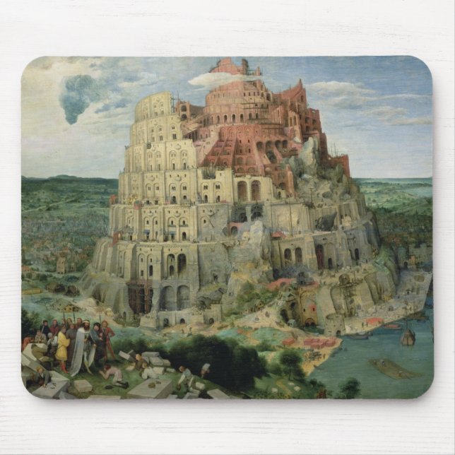 Mousepad Torre de Babel, 1563 (óleo no painel) (Frente)