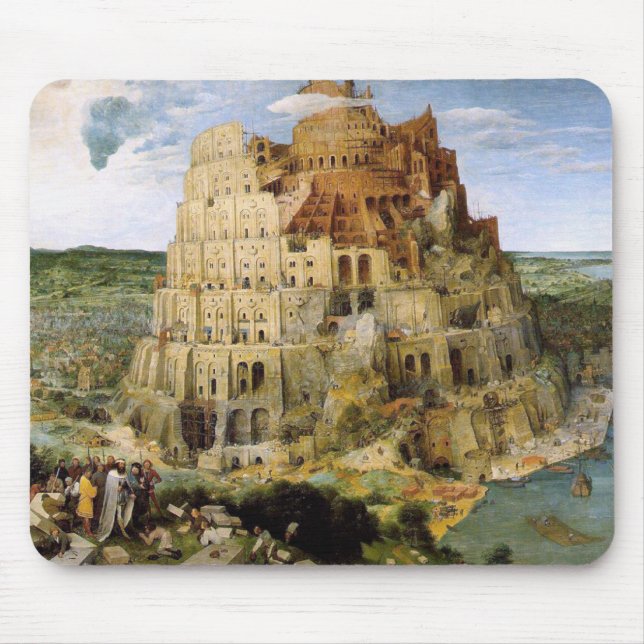 Mousepad Torre de Babel - Peter Bruegel (Frente)