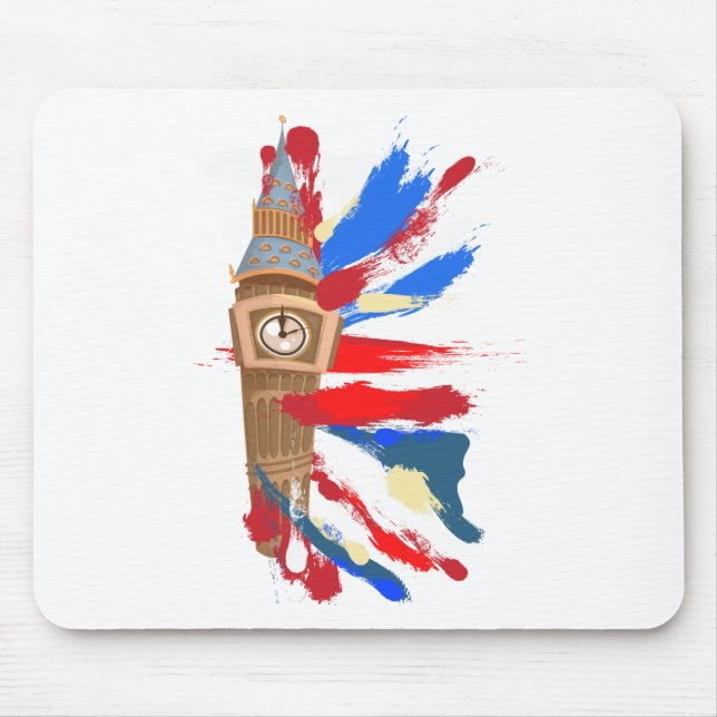Mousepad Torre do Relógio Big Ben Westminster (Frente)