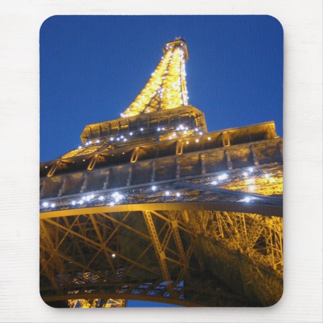 Mousepad Torre Eiffel acima próxima - personalizado (Frente)