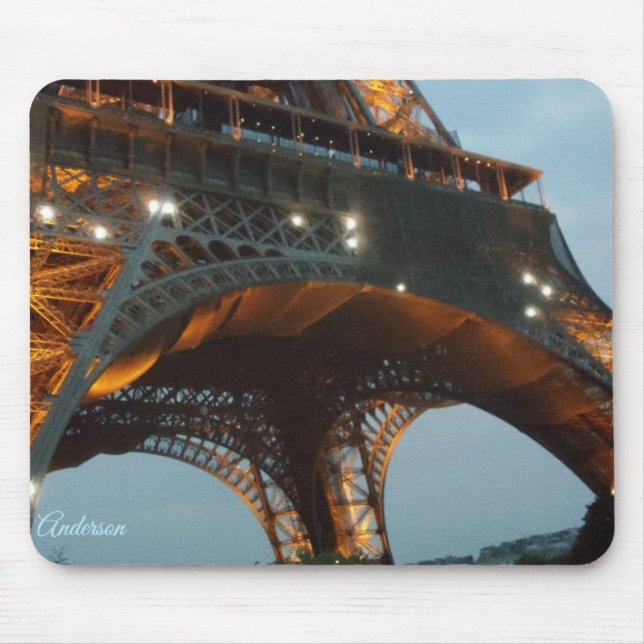 Mousepad Torre Eiffel com luzes cintilantes (Frente)