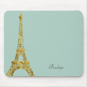 Mousepad Torre Eiffel Glam Dourado