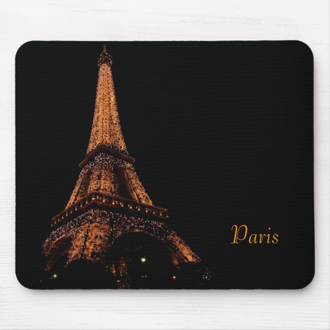 Mousepad torre Eiffel na noite, Paris (Frente)