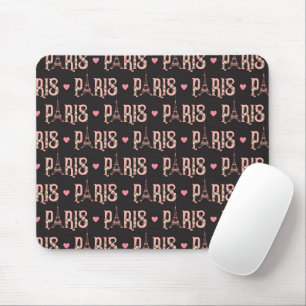 Mousepad Torre Eiffel Paris Flói Corações da Capital France