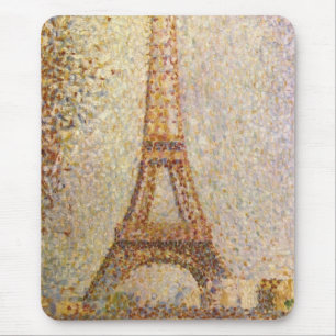 Mousepad Torre Eiffel por Georges Seurat, belas artes do