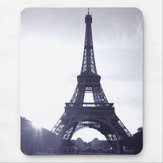 Mousepad Torre Eiffel preto e branco