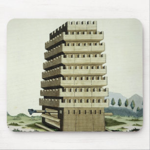 Mousepad Torre móvel com galerias exteriores e um additio