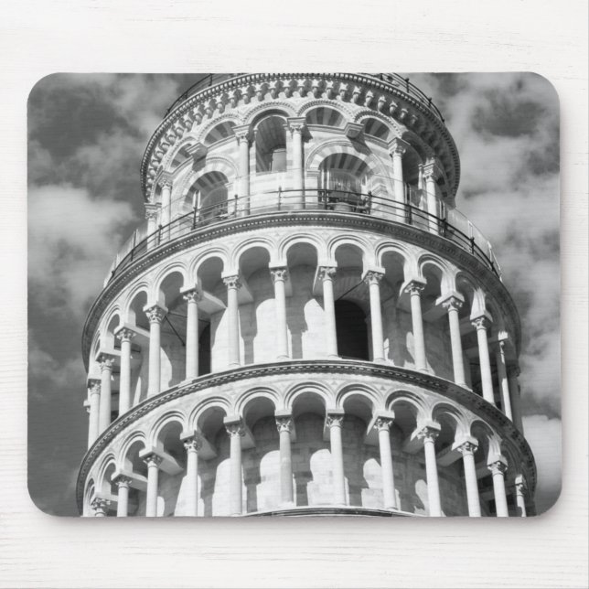 Mousepad Torre Preta e Branca de Pisa Itália (Frente)
