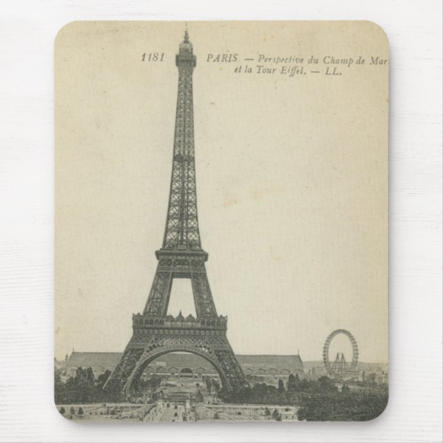 Mousepad Torre Vintage Eiffel (Frente)