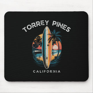 Mousepad Torrey Pines Beach California Men Women Surfing 