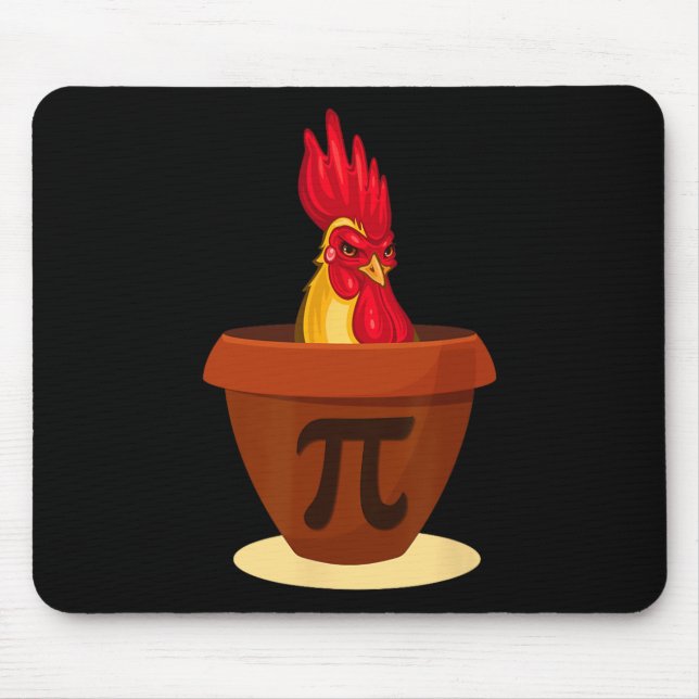 Mousepad Torta Engraçada De Pote De Frango - Camisa Do Dia  (Frente)