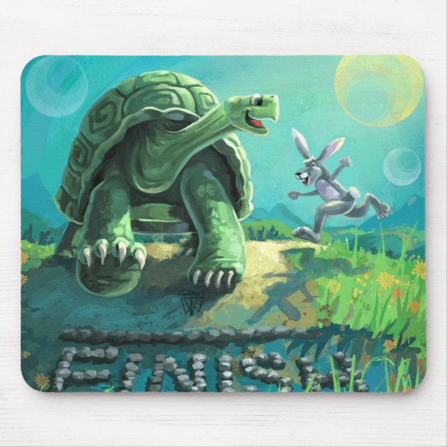 Mousepad Tortoise e a arte da lebre (Frente)