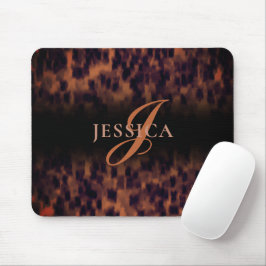 Mousepad Tortoise Shell Impressão Animal Print Monograma No