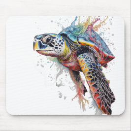 Mousepad Tortuga marina multicolor