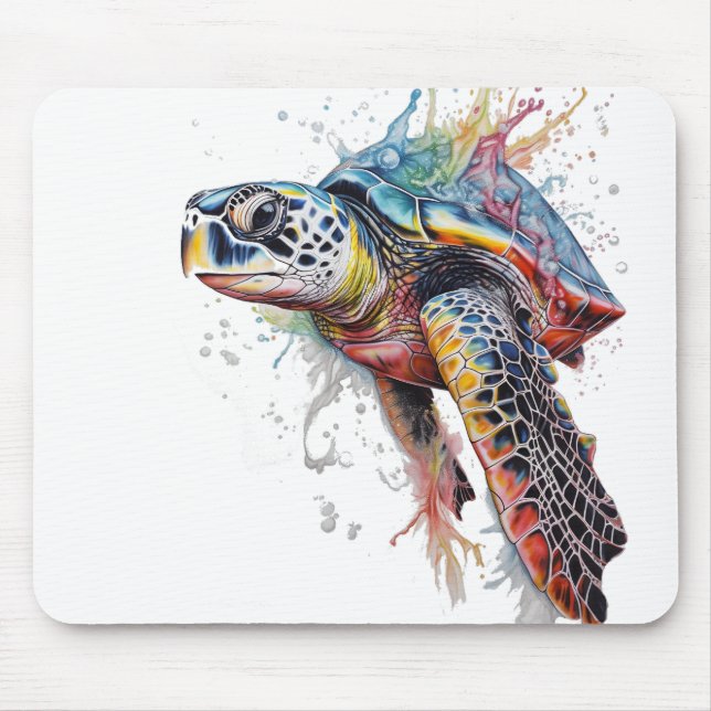 Mousepad Tortuga marina multicolor (Frente)