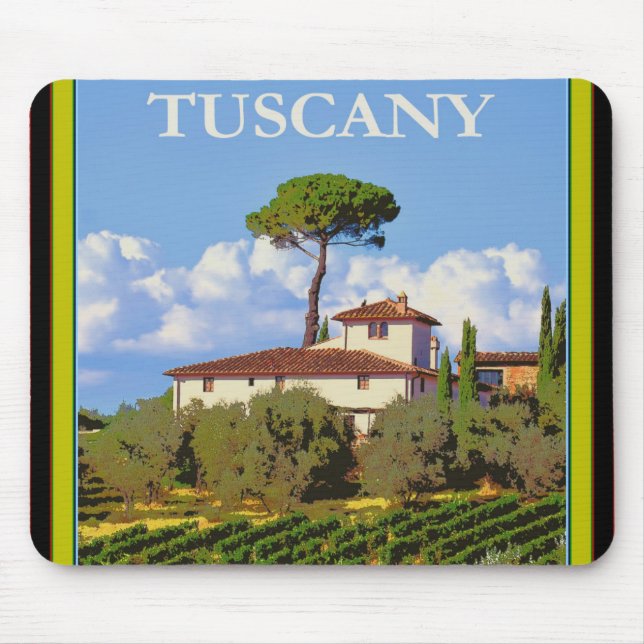 Mousepad Toscana Itália Poster (Frente)