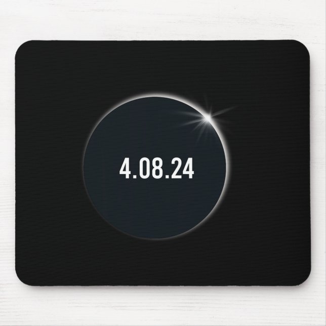 Mousepad Total América 04 08 24 Eclipse Solar Total 2024 (Frente)