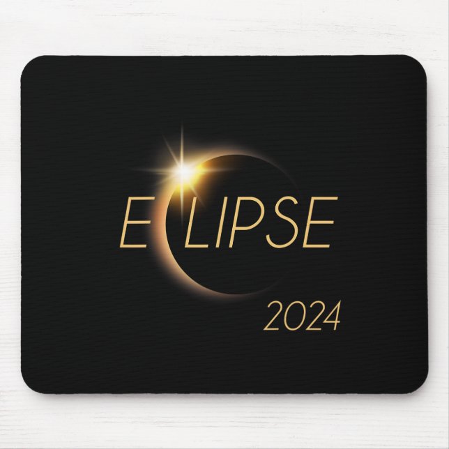 Mousepad Total América 04 08 24 Eclipse Solar Total 2024 (Frente)