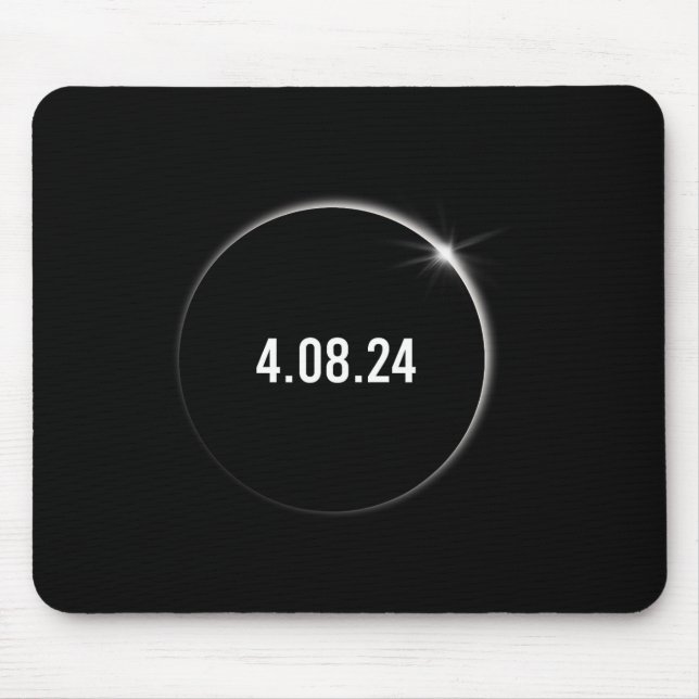Mousepad Total América 04.08.24 Eclipse Solar Total 2024 (Frente)
