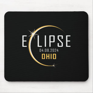 Mousepad Total de Eclipse Solar 2024 Ohio America Primavera