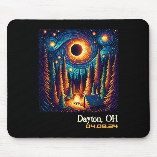 Mousepad Total de Eclipse Solar Dayton Ohio (Frente)