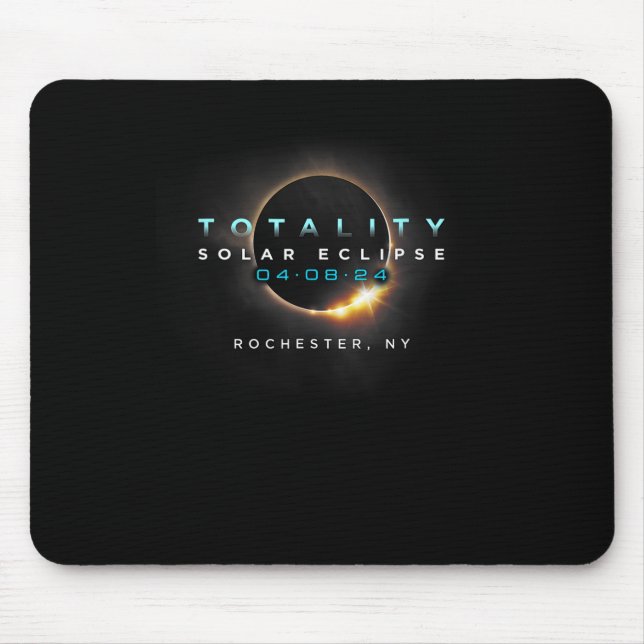 Mousepad Total de Eclipse Solar Totality Rochester New York (Frente)
