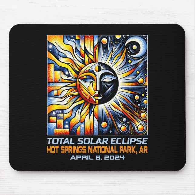 Mousepad Total de Primaveras Quentes Solares Eclipse Ar Ark (Frente)
