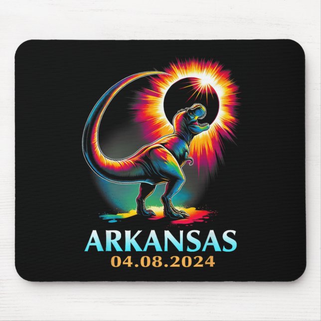Mousepad Total do Arkansas Total Solar Eclipse 2024 T Rex D (Frente)