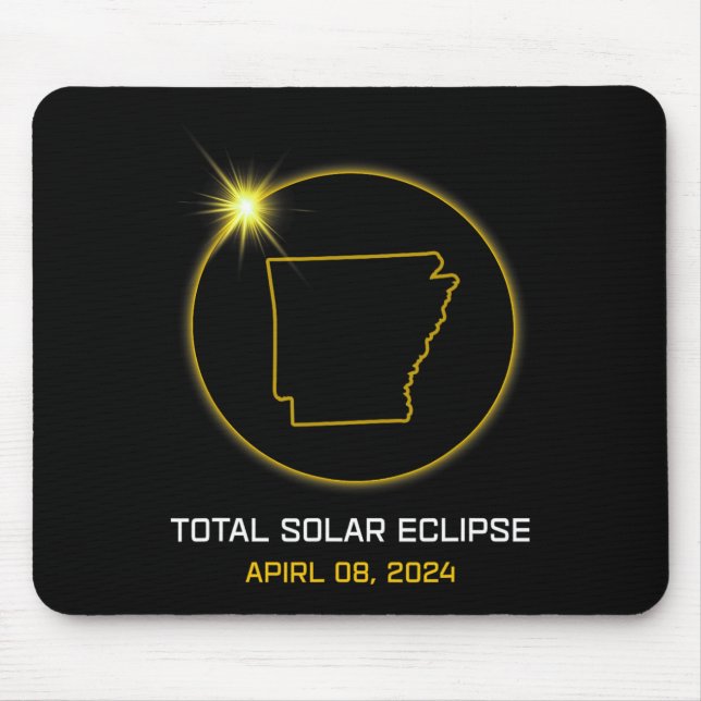 Mousepad Total Solar Eclipse 2024 The Arkansas Tour Totalit (Frente)