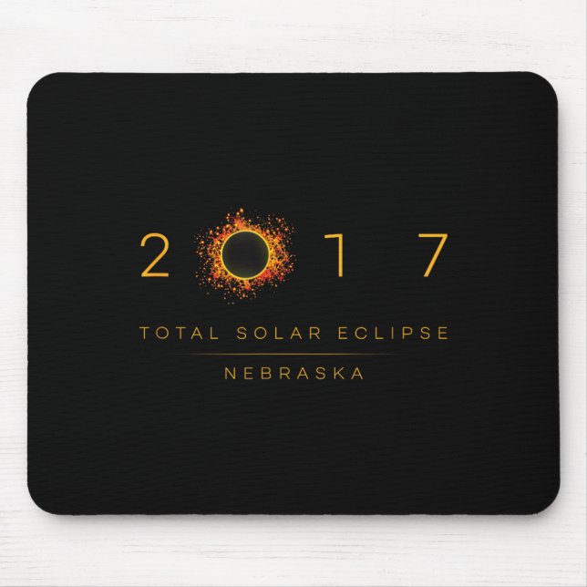 Mousepad Total Solar Eclipse Nebraska 2017 (Frente)