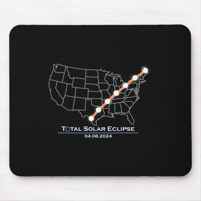 Mousepad Total Total Eclipse Solar abril 8 2024 (Frente)