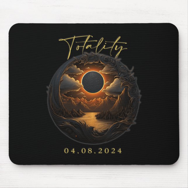Mousepad Totalidade da Camisa - 8 de abril Total Ecli Solar (Frente)