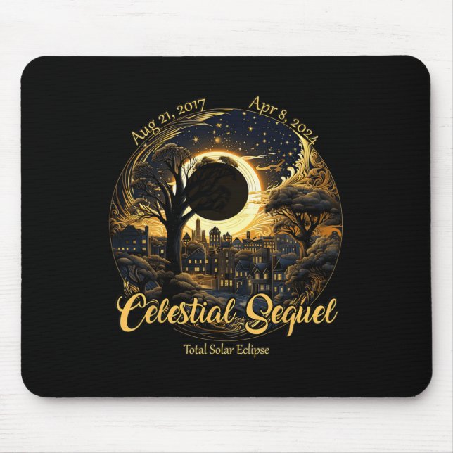 Mousepad Totalidade do Eclipse Celestial Total 2017 (Frente)
