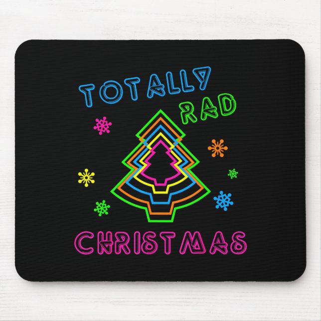 Mousepad Totally Rad Christmas - 80s Retro Christmas  (Frente)