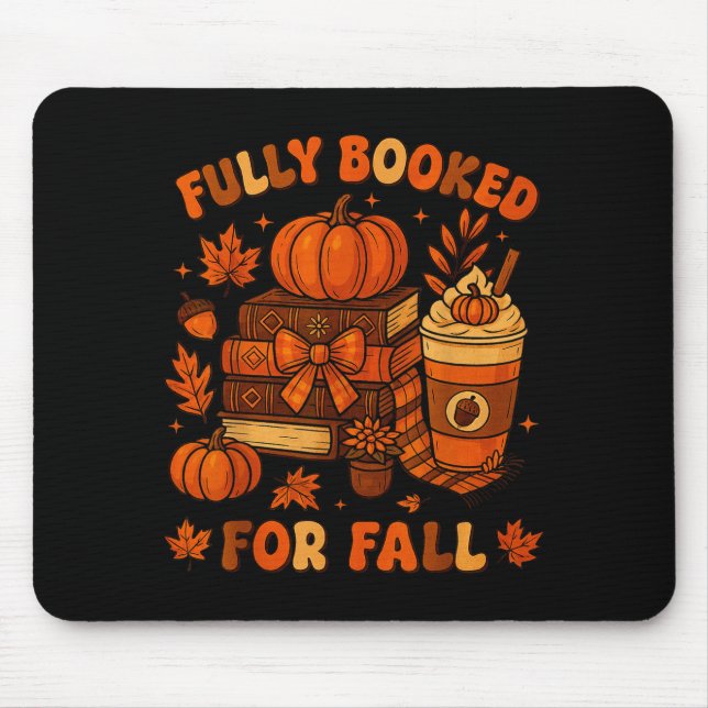 Mousepad Totalmente Reservado Para Livros de Abóbora de Out (Frente)