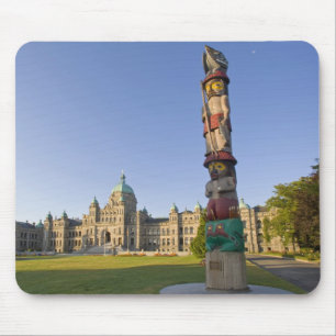 Mousepad Tótem na frente do edifício do Parlamento em