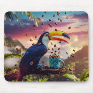 MOUSEPAD TOUCAN FLORESTA TROPICAL VIDA SELVAGEM