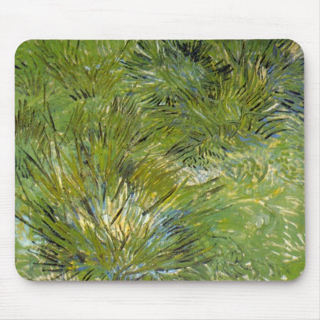 Mousepad Touceiras de Grama por Vincent van Gogh (Frente)
