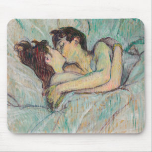 Mousepad Toulouse-Lautrec - Na Cama, O Beijo