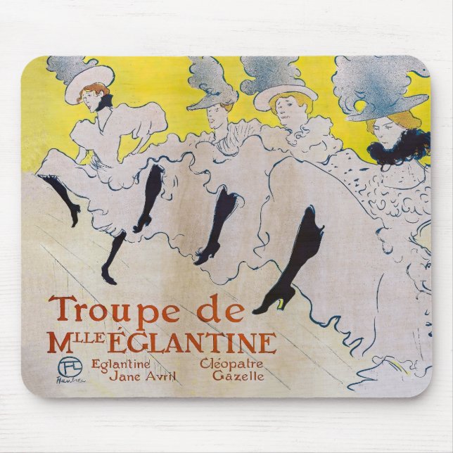 Mousepad Toulouse-Lautrec - Troupe de Mlle Eglantine (Frente)