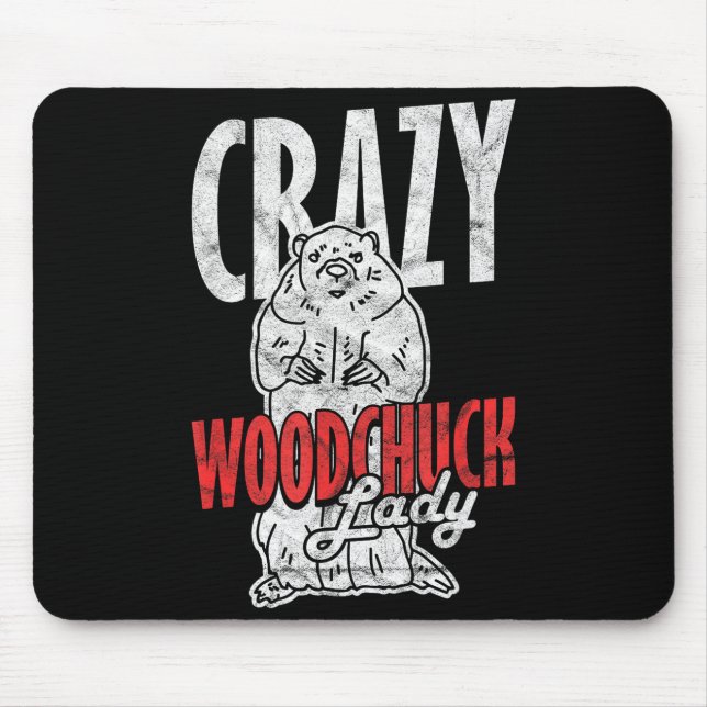 Mousepad Toupeira Louca Senhora Marmota _3  (Frente)