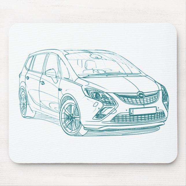 Mousepad Tourer 2012 de Opel Zafira (Frente)