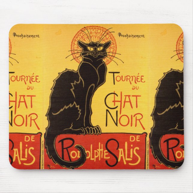 Mousepad Tournée du Chat Noir - Poster vintage (Frente)