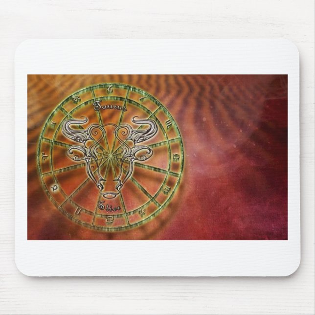 Mousepad touro do sinal do zodíaco (Frente)
