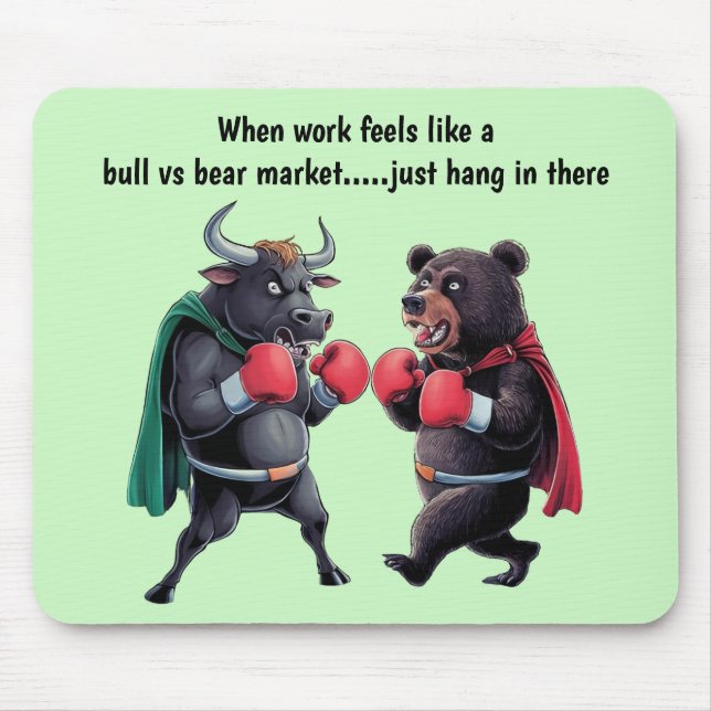 Mousepad Touro e Urso Personalizados (Frente)